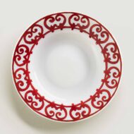 Hermès Balcon du Guadalquivir Red Rim Soup Bowl - Set of 2