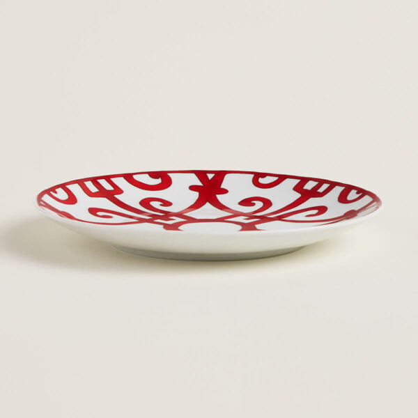 HERMES-DNRWR-balconGuadalquivir-011612P-worn-6-1200x1200px-100KB Hermes Balcon du Guadalquivir Set of Bread and Butter Plates No. 1 - No. 6 on table view no. 4 | Kneen & Co