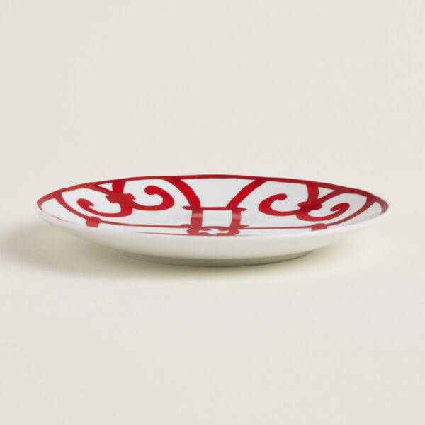 HERMES-DNRWR-balconGuadalquivir-011612P-worn-7-1200x1200px-100KB Hermes Balcon du Guadalquivir Set of Bread and Butter Plates No. 1 - No. 6 on table view no. 5 | Kneen & Co
