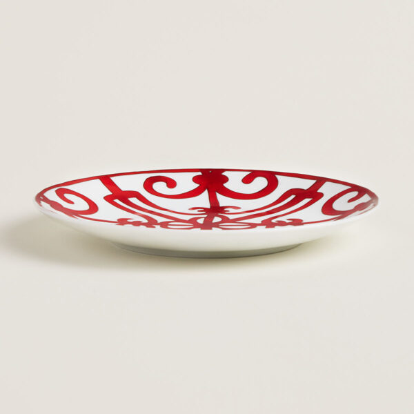 HERMES-DNRWR-balconGuadalquivir-011612P-worn-8-1200x1200px-100KB Hermes Balcon du Guadalquivir Set of Bread and Butter Plates No. 1 - No. 6 on table view no. 6 | Kneen & Co