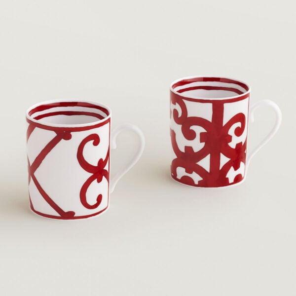 Hermes Balcon du Guadalquivir Set of 2 Mugs (no. 1 and no. 2) | Kneen & Co