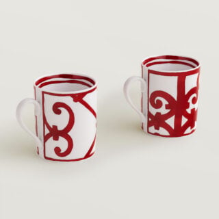 Hermes Balcon du Guadalquivir Set of 2 Mugs (no. 1 and no. 2) other view | Kneen & Co