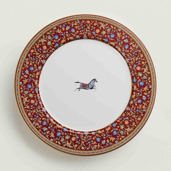 Hermes Cheval D'Orient Porcelain Dinner Plate | Kneen & Co