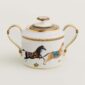 Hermes Cheval D'Orient Porcelain Sugar Bowl | Kneen & Co