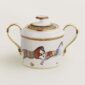 Hermes Cheval D'Orient Porcelain Sugar Bowl other view | Kneen & Co