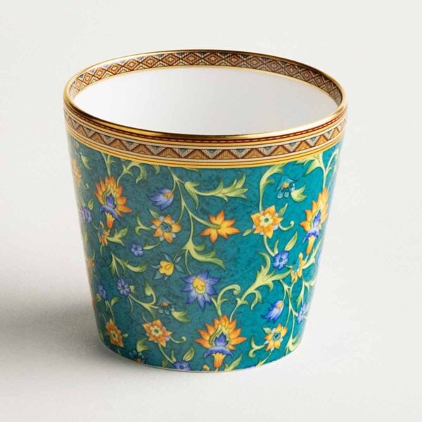 Hermes Cheval D'Orient Celestial Blue Porcelain Tumbler other view | Kneen & Co