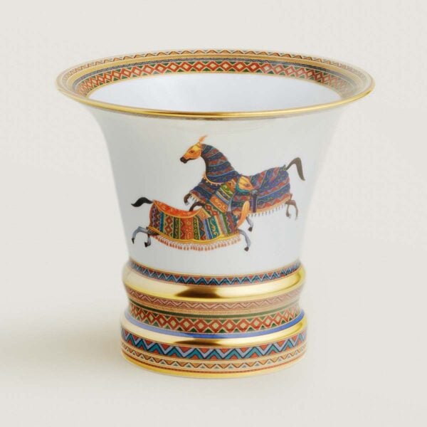 HERMES-DNRWR-cheval-dOrient-009854P-worn-1-1200x1200px-100KB Hermes Cheval D'Orient Porcelain Large Vase | Kneen & Co