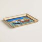 Hermes Cheval D'Orient Porcelain Small Tray on table view | Kneen & Co
