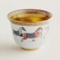 Hermes Cheval D'Orient Porcelain Small Cup No. 2 with Gold Interior | Kneen & Co