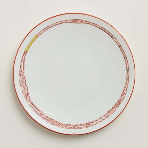 HERMES-TRESSAGE-057001P-above-wm-1-1200x1200px-100KB Hermes Dinner Plate Tressages Equestres Set of 2