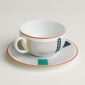 Hermes Tressages Equestres Breakfast Cup And Saucer - Set of 2