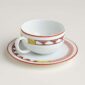 Hermes Tressages Equestres Tea Cup And Saucer - Set of 2