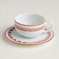 Hermes Tressages Equestres Tea Cup And Saucer - Set of 2