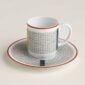 Hermes Tressages Equestres Coffee Cup And Saucer - Set of 2