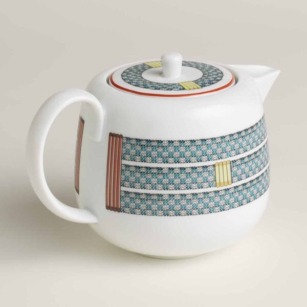 HERMES-TRESSAGE-057018P-back-wm-4-1200x1200px-100KB Hermes Tressages Equestres Six-Cup Teapot With Filter