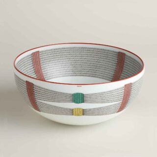Hermes Tressages Equestres Large Serving Bowl