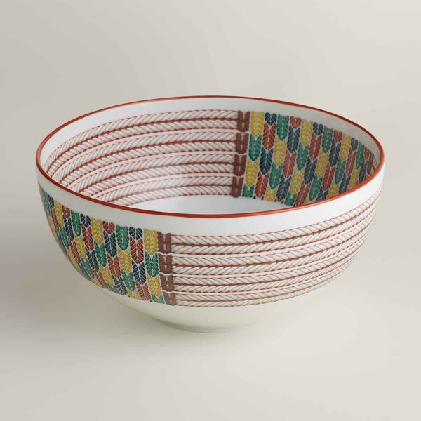 HERMES-TRESSAGE-057036P-back-wm-4-1200x1200px-100KB Hermes Tressages Equestres Small Serving Bowl