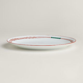 Hermes Tressages Equestres Small Oval Platter