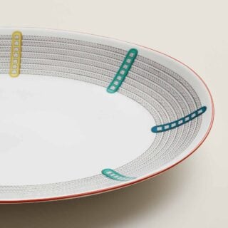 Hermes Tressages Equestres Large Oval Platter