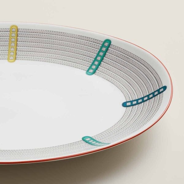 HERMES-TRESSAGE-057060P-detail-wm-5-1200x1200px-100KB Hermes Tressages Equestres Large Oval Platter
