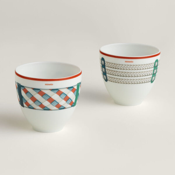 HERMES-TRESSAGE-057241P-front-wm-1-1200x1200px-100KB Hermes Set Of 2 Small Tumblers Tressages Equestres