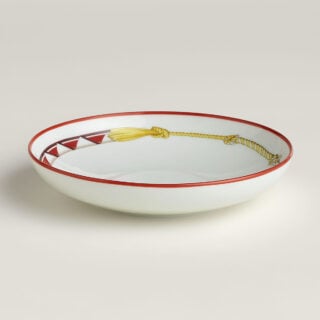 Hermes Tressages Equestres Small Hollow Plate - Set of 2