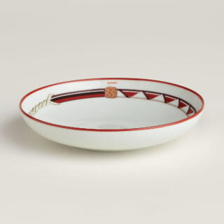 Hermes Tressages Equestres Small Hollow Plate - Set of 2