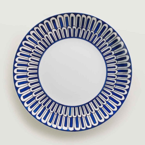 Hermès Bleus D'Ailleurs Dessert Plate | Kneen & Co