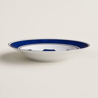 Hermès Bleus D'Ailleurs Deep Round Platter | Kneen & Co
