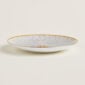 Hermes Mosaique au 24 Gold Bread & Butter Plate on table | Kneen & Co