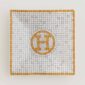 Hermes Mosaique au 24 Gold Square Plate no.1 | Kneen & Co