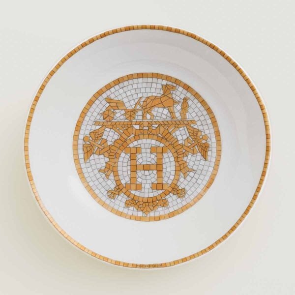 Hermes Mosaique au 24 Gold Soy Dish | Kneen & Co