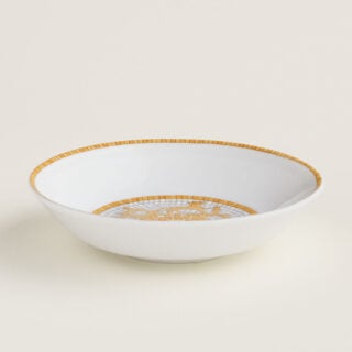 Hermes Mosaique au 24 Gold Soy Dish | Kneen & Co