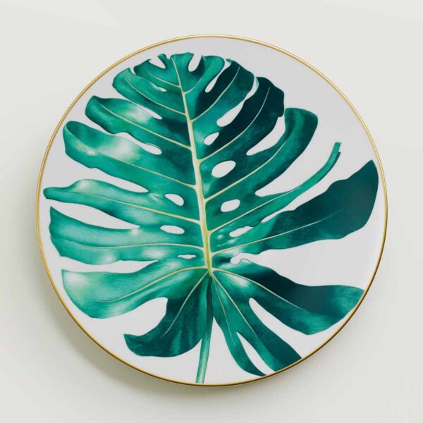 HERMES-DNRWR-Passifolia-044001P-worn-1-1200x1200px-100KB Hermes Passifolia Dinner Plate Philodendron | Kneen & Co