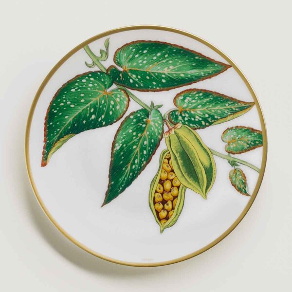 HERMES-DNRWR-Passifolia-044012P-worn-1-1200x1200px-100KB Hermes Passifolia Bread Plate Tamaya | Kneen & Co