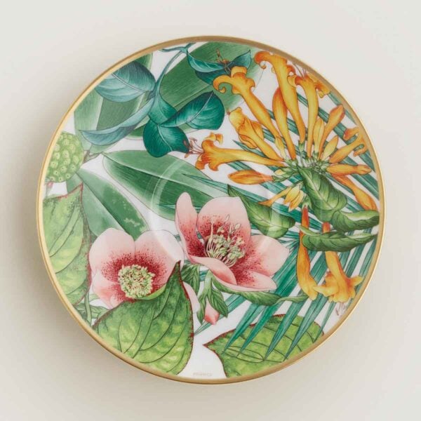Hermes Passifolia Tea Cup and Saucer - only saucer shown | Kneen & Co
