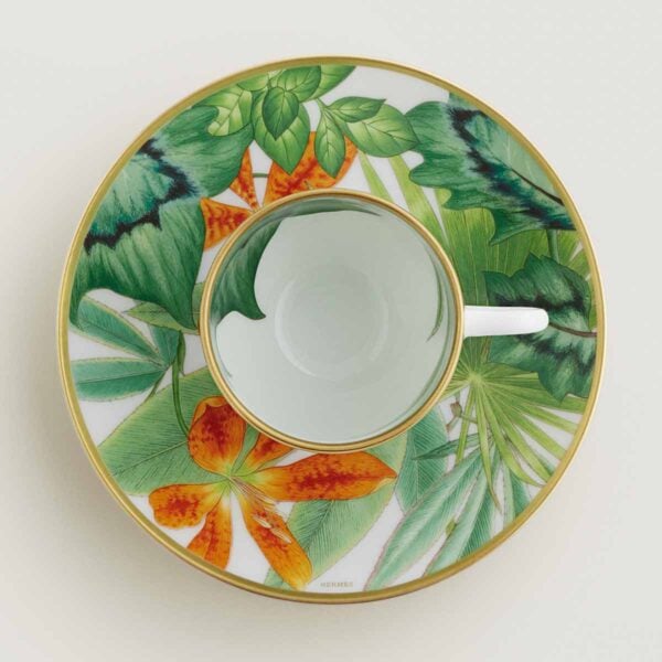 HERMES-DNRWR-Passifolia-044017P-worn-4-1200x1200px-100KB Hermes Passifolia Coffee Cup and Saucer | Knee & Co
