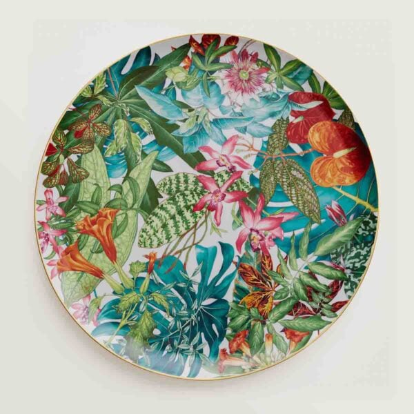 HERMES-DNRWR-Passifolia-044051P-worn-1-1200x1200px-100KB Hermes Passifolia Large Round Platter | Kneen & Co