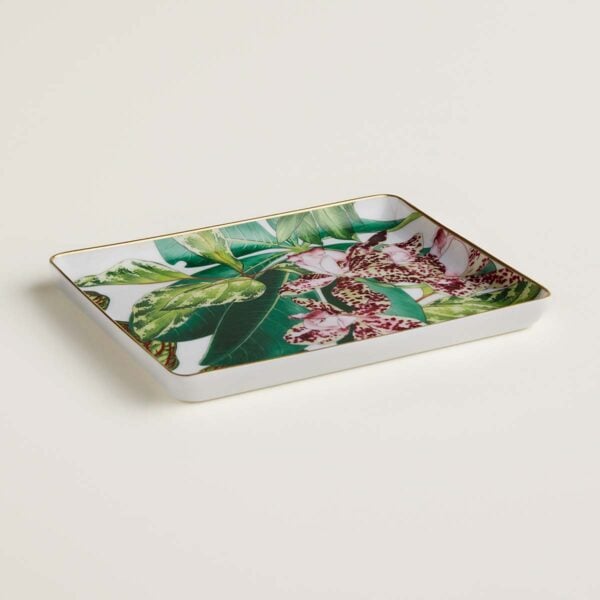 HERMES-DNRWR-Passifolia-044089P-worn-3-1200x1200px-100KB Hermes Passifolia Change Tray shown on table | Kneen & Co