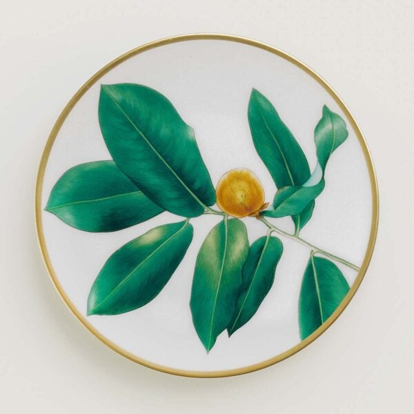 HERMES-DNRWR-Passifolia-044112P-worn-1-1200x1200px-100KB Hermes Passifolia Bread Plate Kalos | Kneen & Co