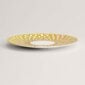 Hermès Soleil d’Hermès Dinner Plate shown on table | Kneen & Co