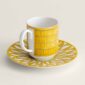 Hermès Soleil d’Hermès Coffee Cup and Saucer | Kneen & Co