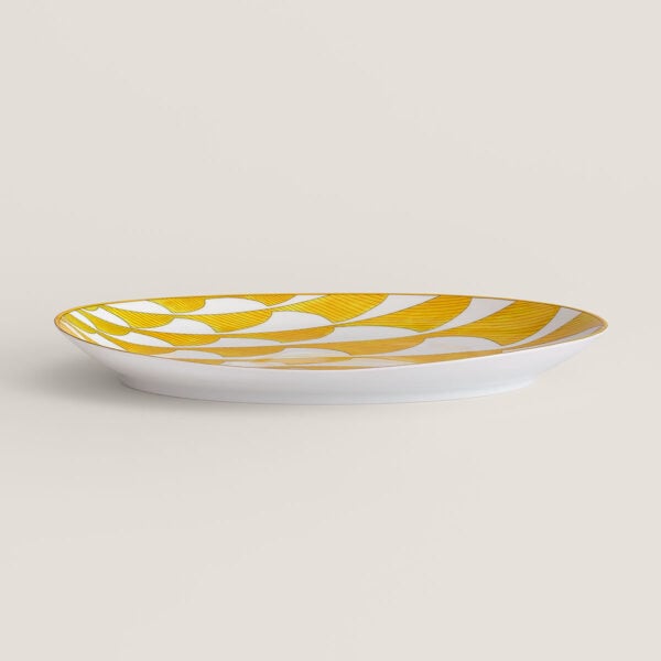 HERMES-DNRWR-Soleil-dHermes-046050P-worn-3-1200x1200px-100KB Hermès Soleil d’Hermès Oval Platter | Kneen & Co