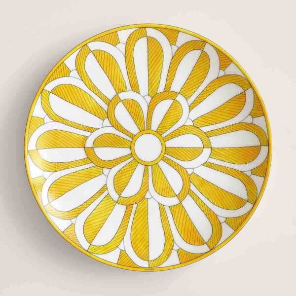 HERMES-DNRWR-Soleil-dHermes-046107P-worn-1-1200x1200px-100KB Hermès Soleil d’Hermès Dessert Plate No.2 | Kneen & Co