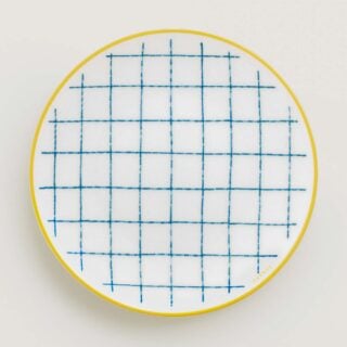 Hermes A Walk in the Garden Bread and Butter Plate Blue | Kneen & Co
