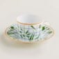 Hermes A Walk in the Garden Tea Cup and Saucer Green | Kneen & Co
