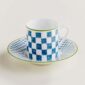 Hermes A Walk in the Garden Coffee Cup and Saucer Blue | Kneen & Co
