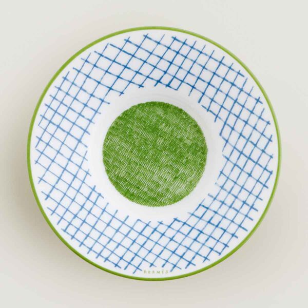 Hermes A Walk in the Garden Coffee Cup and Saucer Blue - Saucer only shown | Kneen & Co