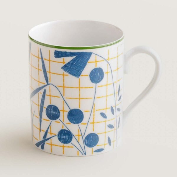 Hermes A Walk in the Garden Mug Blue | Kneen & Co