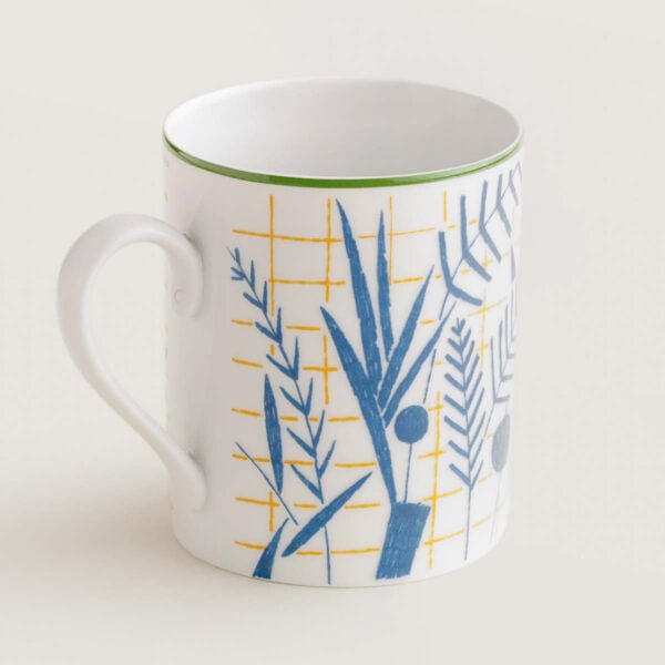 Hermes A Walk in the Garden Mug Blue | Kneen & Co